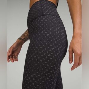 lululemon athletica Black Patterned Leggings